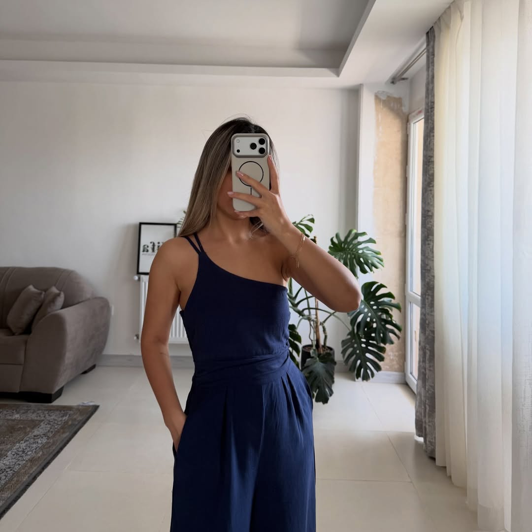 پیراهن اوورال لینن